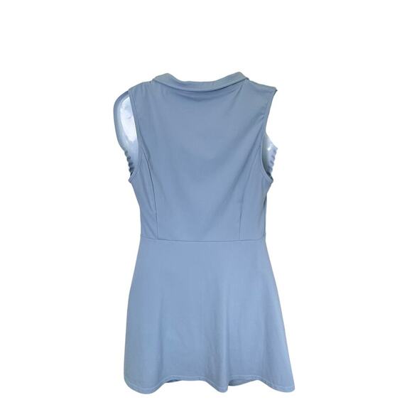 Tennis Pickle Ball Athletic Sleeveless Dress and Shorts Sky Blue Women's Sz M - Picture 6 of 12